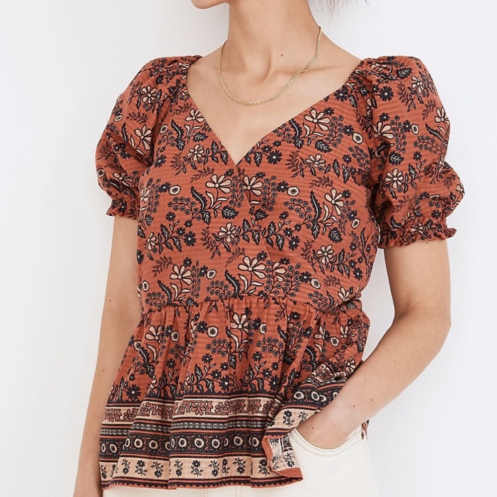 * Madewell Floral Blouse